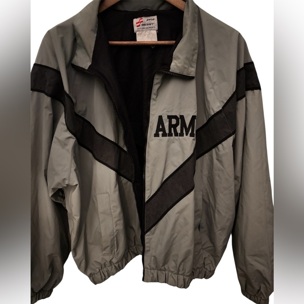 JWOD Skilcraft Men’s US Army Issue IPFU Military Warmup Jacket Windbreaker M S - Picture 7 of 8